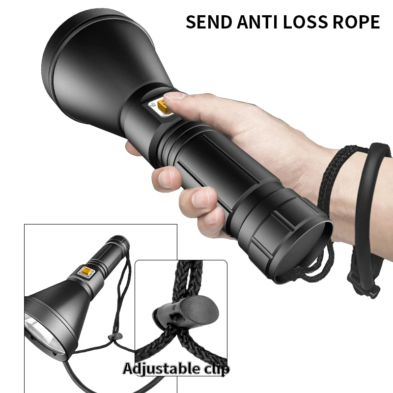 Diving Photography Equipment XHP90 Rechargeable Underwater Waterproof Led Torch Scuba Dive Light Led Diving Flashlight