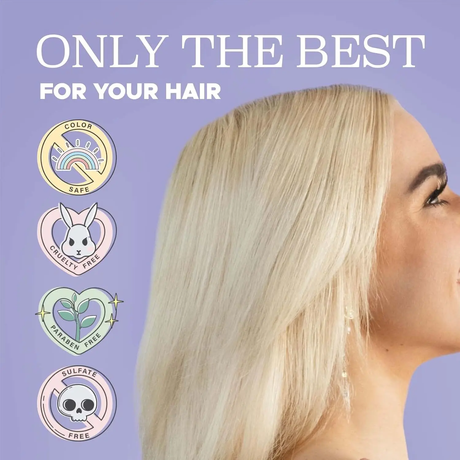 Factory Manufacturer Silver Purple Shampoo Color-Protection Remove Brassiness for Blonde and  Gray Hair