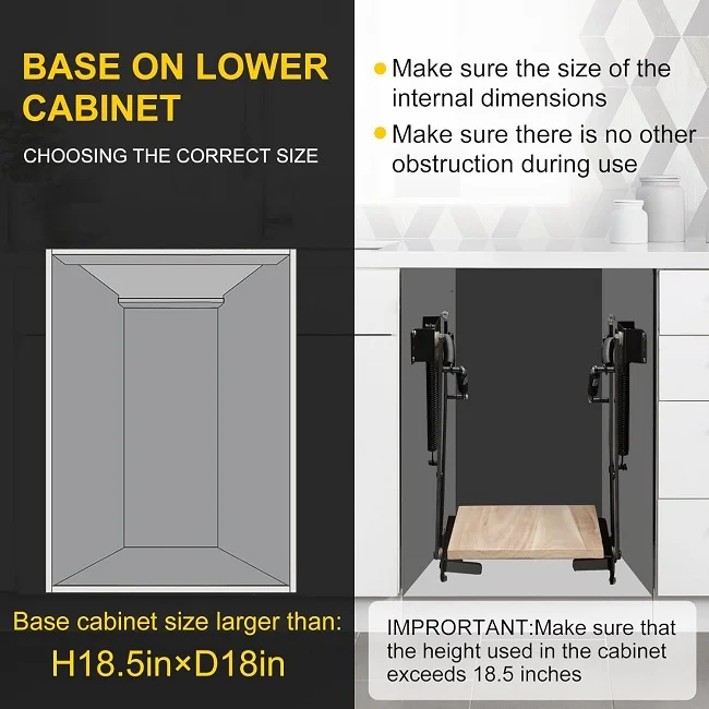 Wholesale Furniture Hardware Accessories Black Kitchen Lift Mechanic Cabinet Hidden Mechanism Soft Closing Coffee Table Bracket