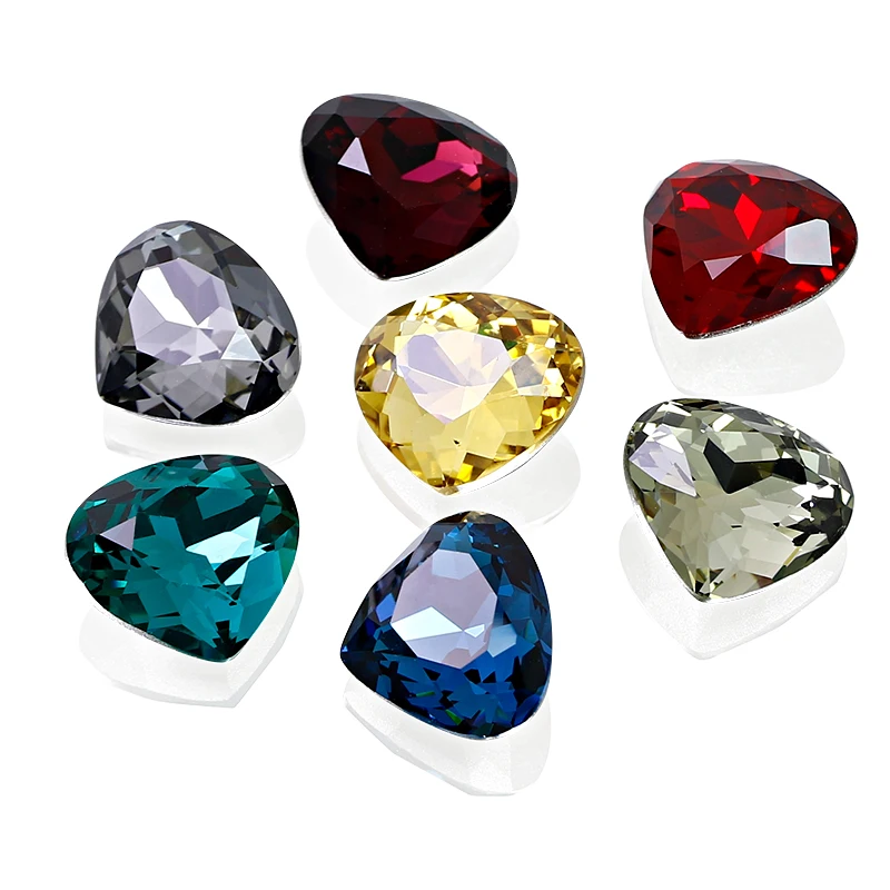 Wholesale 3015 Peach 15.5*14mm Montana K9 Fancy stones for Garment