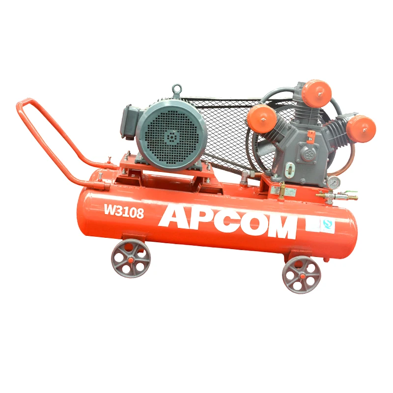 8bar 11kw 15HP portable piston air compressor diesel 70cfm W3108 unpowered without diesel engine and without electric motor