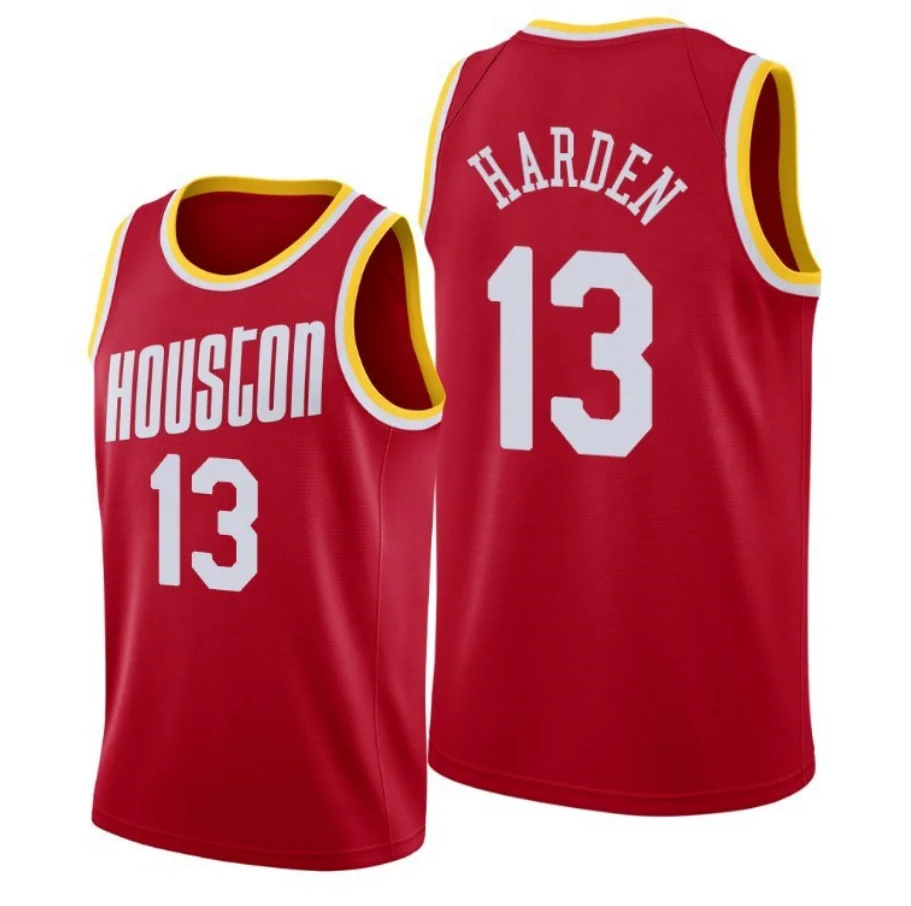 
Hot selling Sublimation embroidery process sleeveless basketball jerseys with 13# Harden 