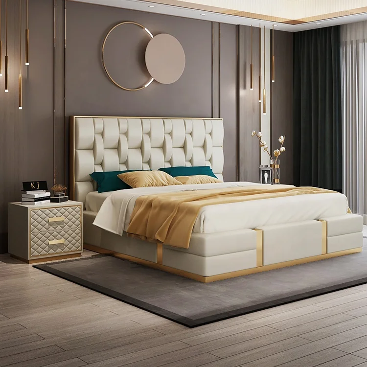 MEIJIA solid wood king size tall luxury platform round price paramount bed