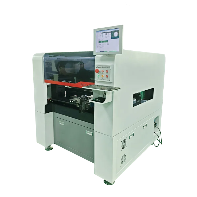 Electronic production pcb board mounter smd led assembling machinery high speed smt 8 head pick and place machine