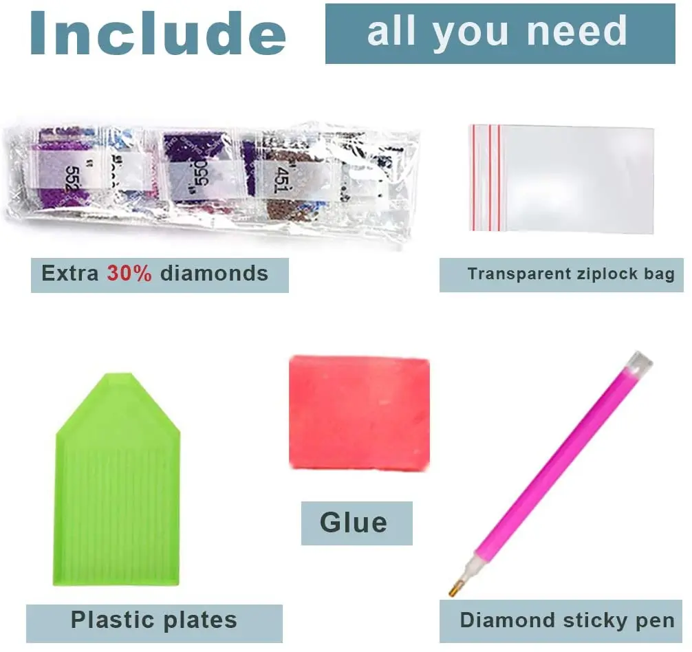 Wholesale square dots full drill colorful animal 5d   for home decor