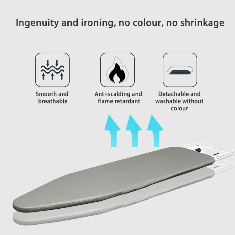 Adjustable Height Heavy Duty Ironing Board with Mesh Metal Base