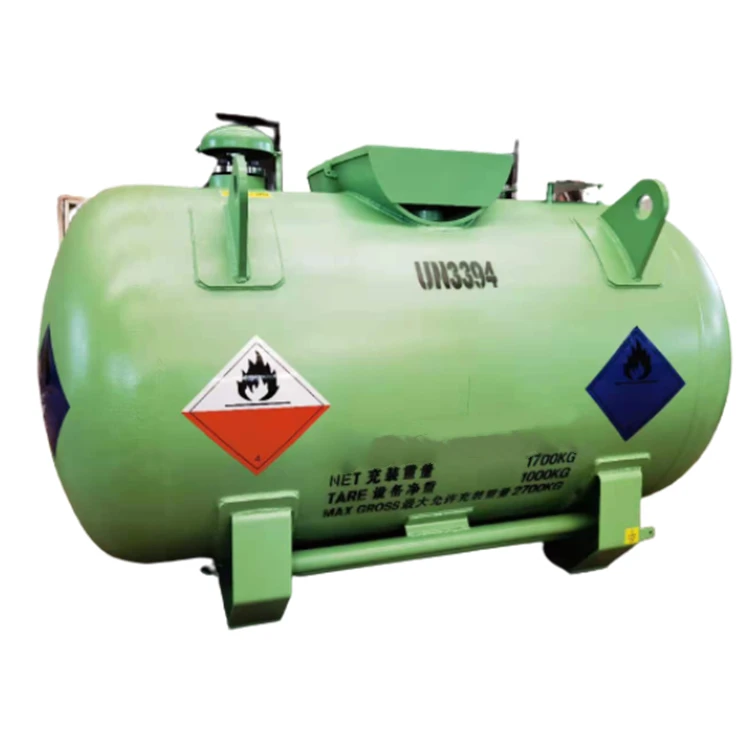 Liquid Storage Tank Chemical  Material Container 1750L Of Volume Weight 1030KG Customized Technical Color and Dimension