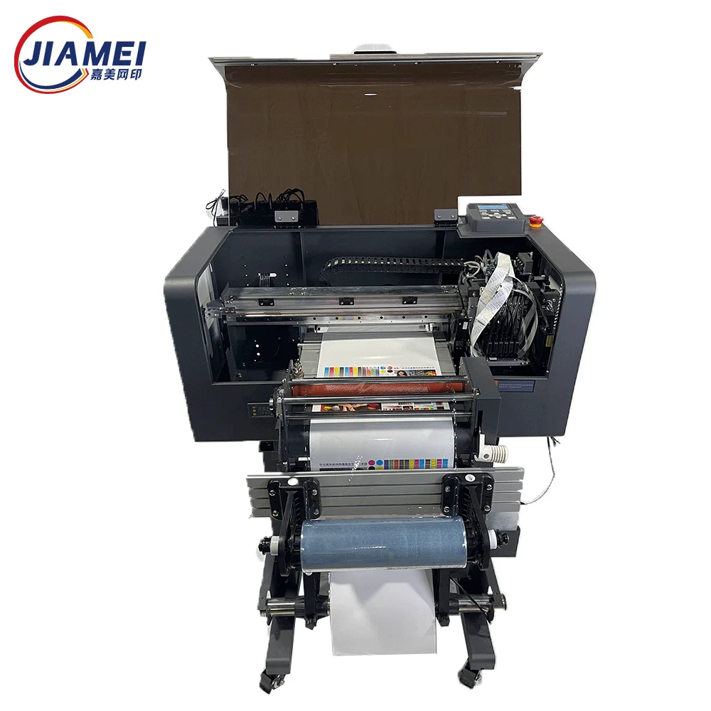 JiaMei transfer Digital 60cm 3 I3200 Head Uv Dtf Printer Machines roll to roll with laminator Mycolor For Bottle,Cup,Computer