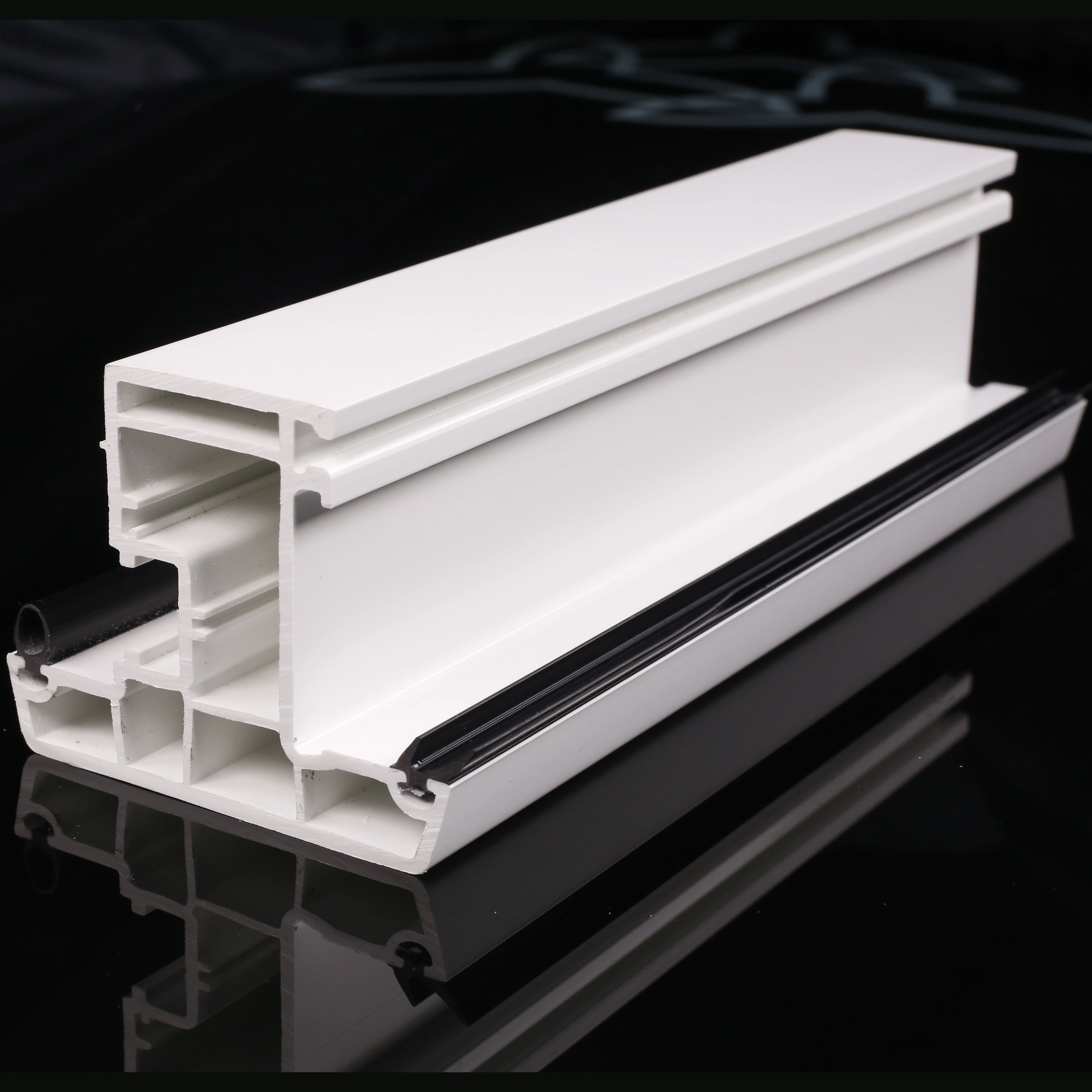 Wholesale cheap upvc profile raw material extrusion machine steel casement window u PVC profile