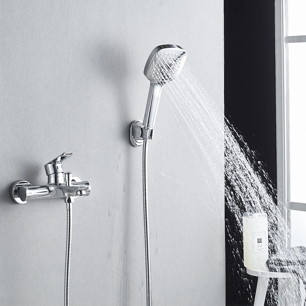 Momali wholesale factory wall mount brass copper bathroom wash shower bathtub bath faucet mixer