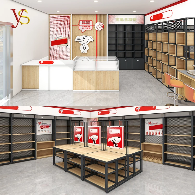 Free design double sided dried fruit counter wooden floor racks display supermarket
