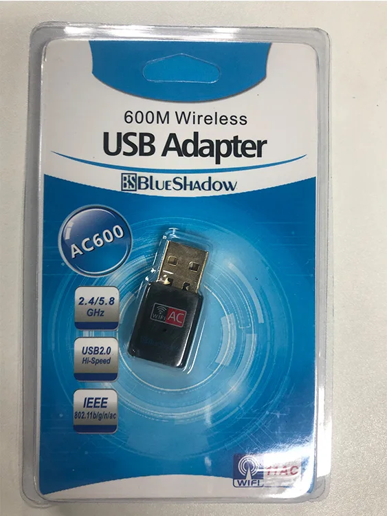  Двухдиапазонный беспроводной мини Wi-Fi адаптер приемник 600 м 5 ГГц Usb 5g Мбит/с сетевые карты Адаптеры для ПК