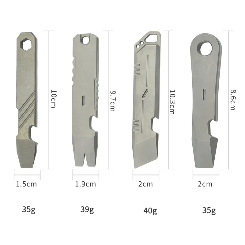 Multifunctional Portable Outdoor Emergency Tool Mini Crowbar Titanium Alloy EDC Pry Bar