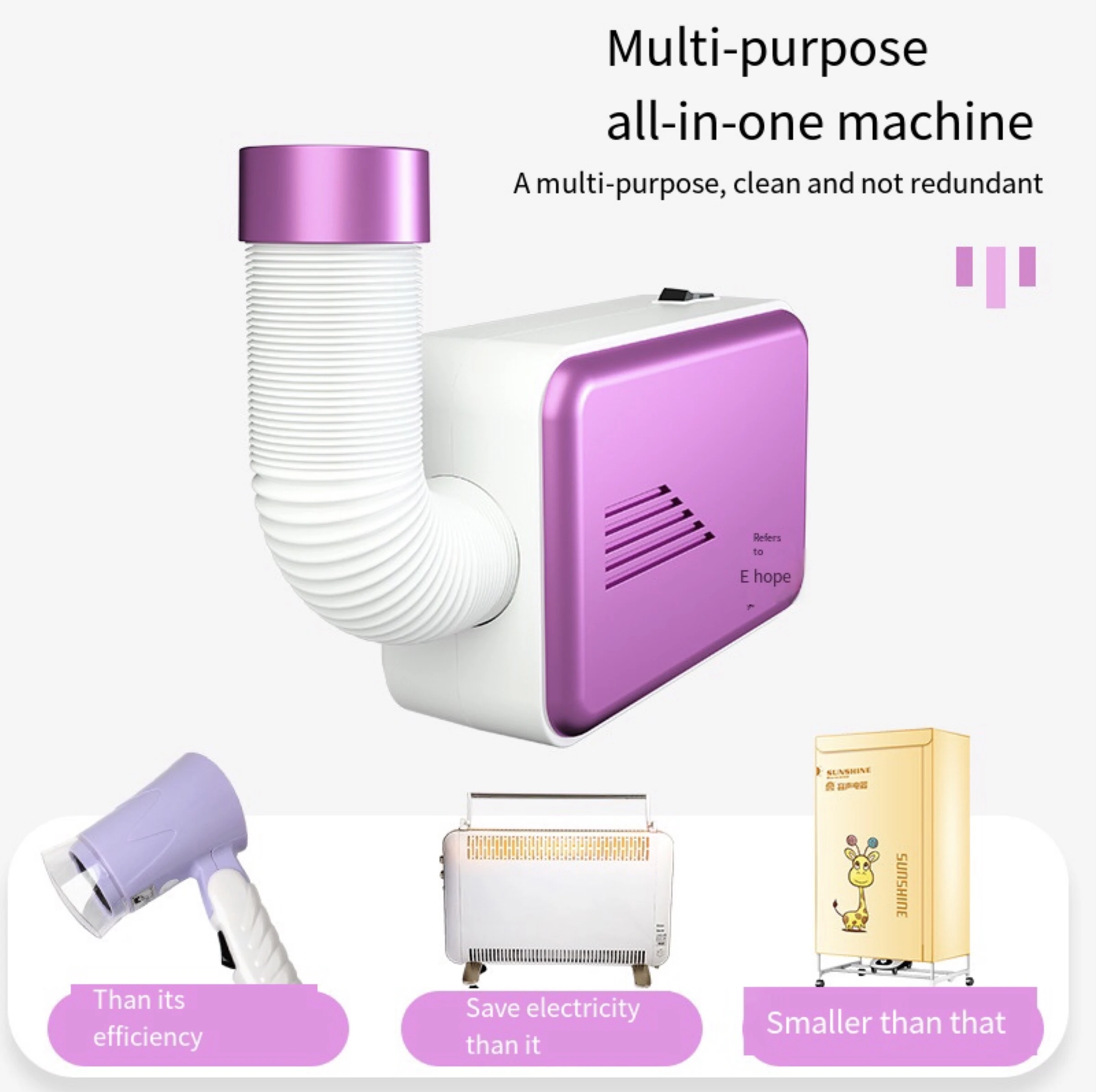 smart portable clothing dryer electric clothes drying folding travel clothes dryer