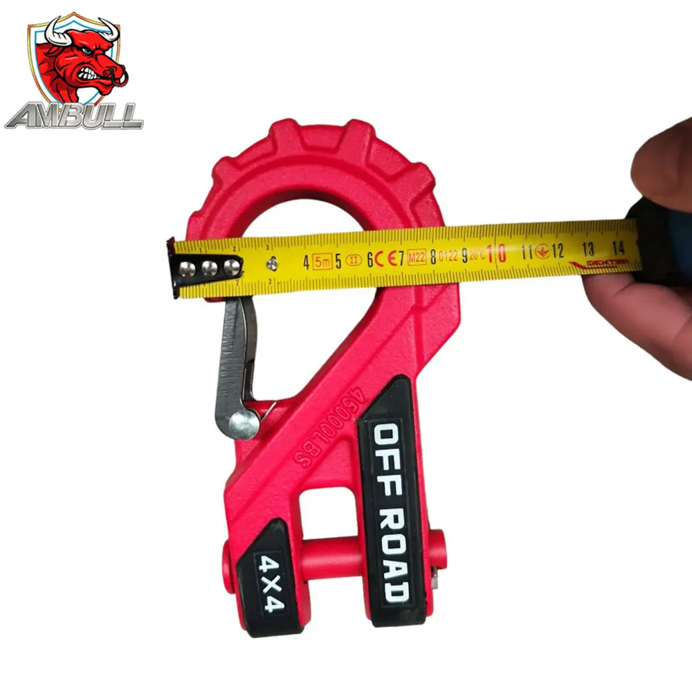 Factory Price 20t Heavy Duty 12v 24v Electric Anchor Winch Metal Winch Hook Rescue Buckle Marine Towing Winch Rope With G70 Hook