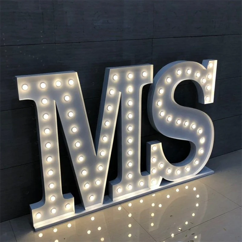 Custom 3ft/4ft/5ft marquee Number Marry Me led Marquee Letter Sign Light up Letters Wedding decoration