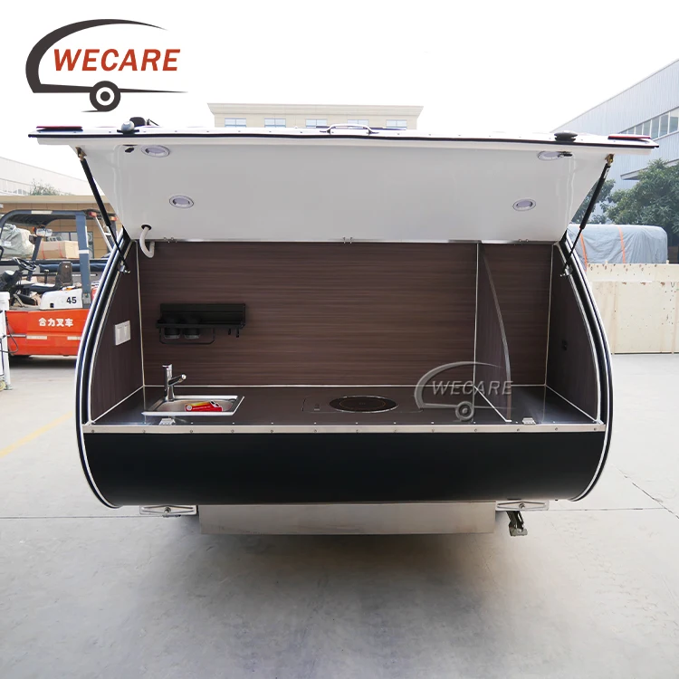 china motorhome caravan trailer manufacturers offroad caravan house camping travel trailer rv mini teardrop camper with bathroom