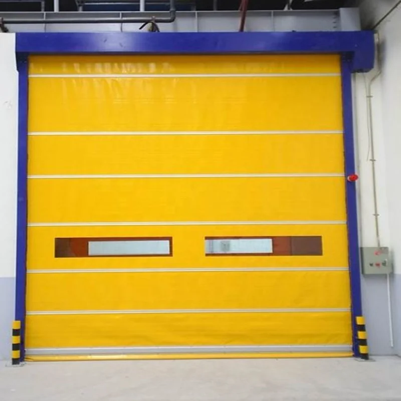 Food Factory Automatic Rapid Roller Shutter Door Pvc Fast Gate Rapid Speed PVC Plastic Fast Rolling Door