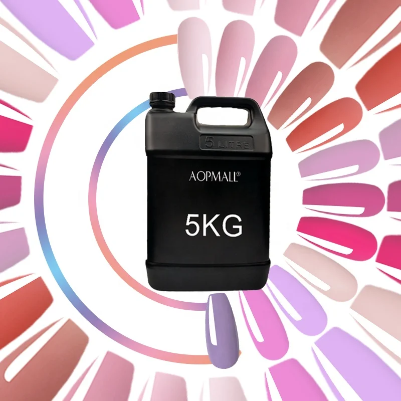 AOPMALL Factory 100% Raw Material Original Gel Polish Nail UV/LED Gel 1KG Nail Arts