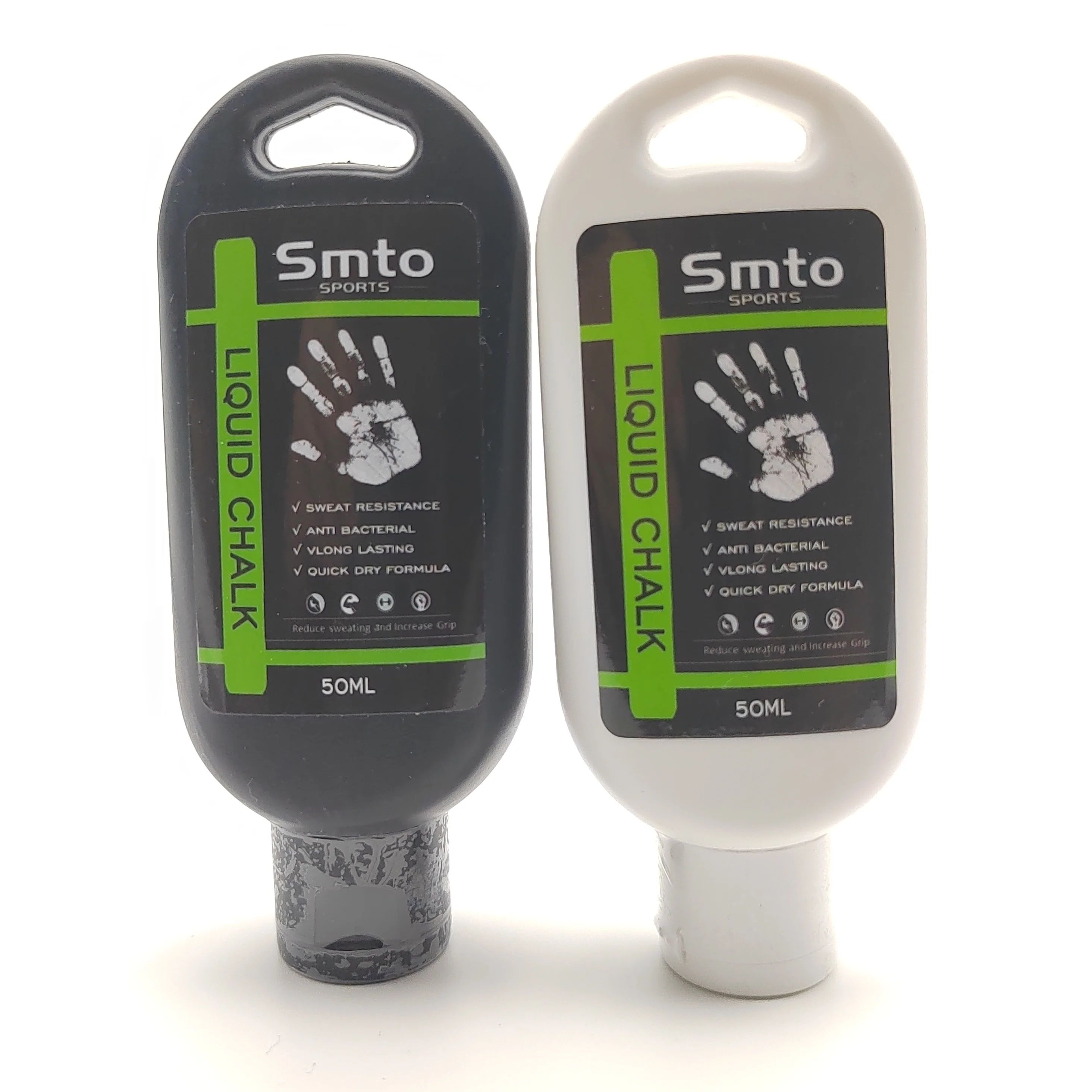Customized logo 250ml round black dry hands pole dancing liquid chalk sports hand  dries in seconds