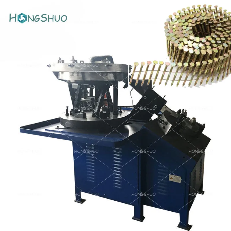 Automatic Steel Wire Coil Nail Welding Machine Coil Nail Thread Rolling Machine