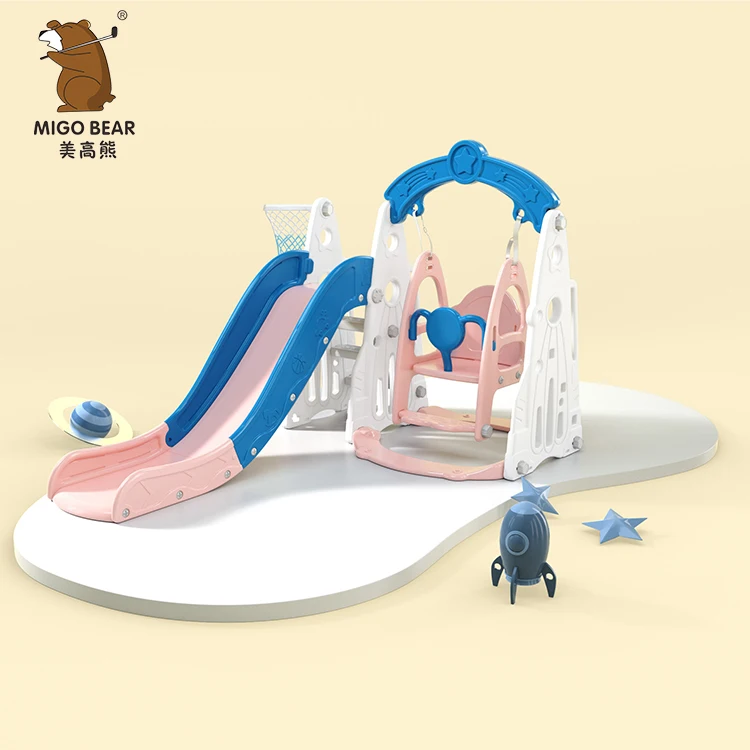 High Quality New Wholesale Toddler Indoor Baby Plastic Sliding Toys Kids Slides For Children Playground And Swing Play Set