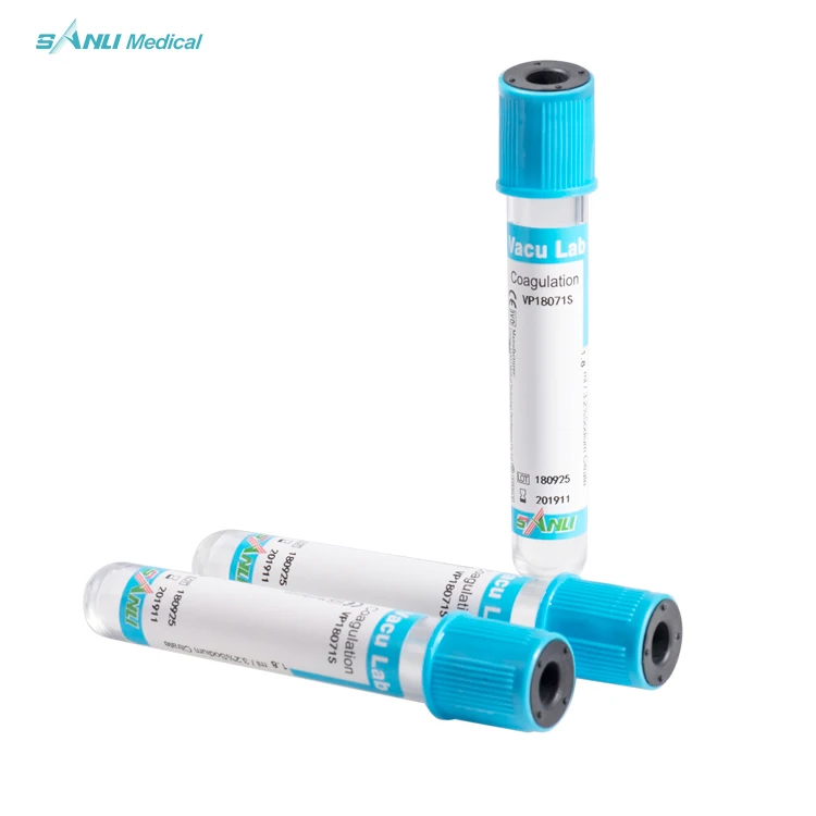 Vacuum Surgitech Blood Sample Collection Tube Tubes with Gel Machine Production Line 10ml Blue Top PT Tube 3.2% Sodium Citrate