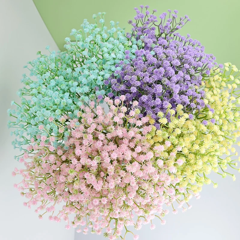 Artificial Flower Sky star high-end single PU plastic flower soft glue Flower Wedding Bouquet decoration wholesale