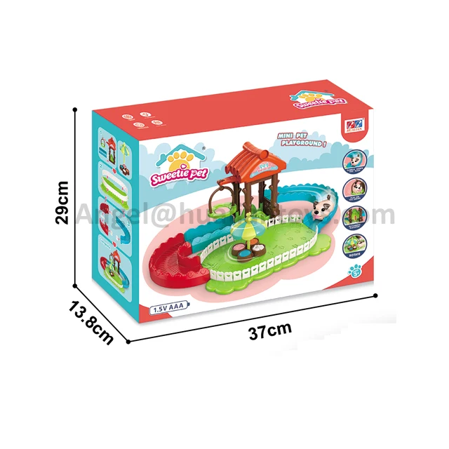 Amazon Hot New Ideas Electric Pet Mini Park With Electric Dog & Accessories Playground For Children Gift