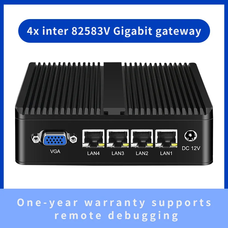 Beyond Control j1900 soft routing mini PC four gigabit 82585V network port ros / lede / ikuai / openwrt proxmoxve virtual router
