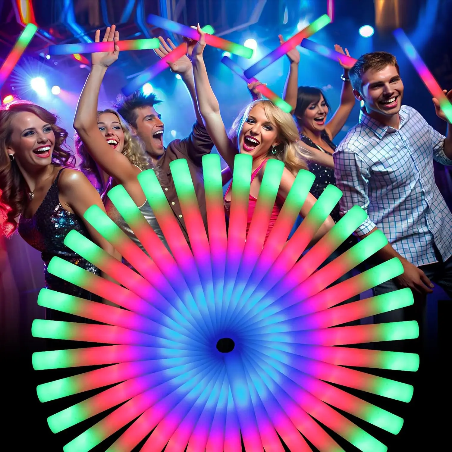 christmas halloween light sticks party favors glow led foam sticks in the night other party decorations accessories supplies