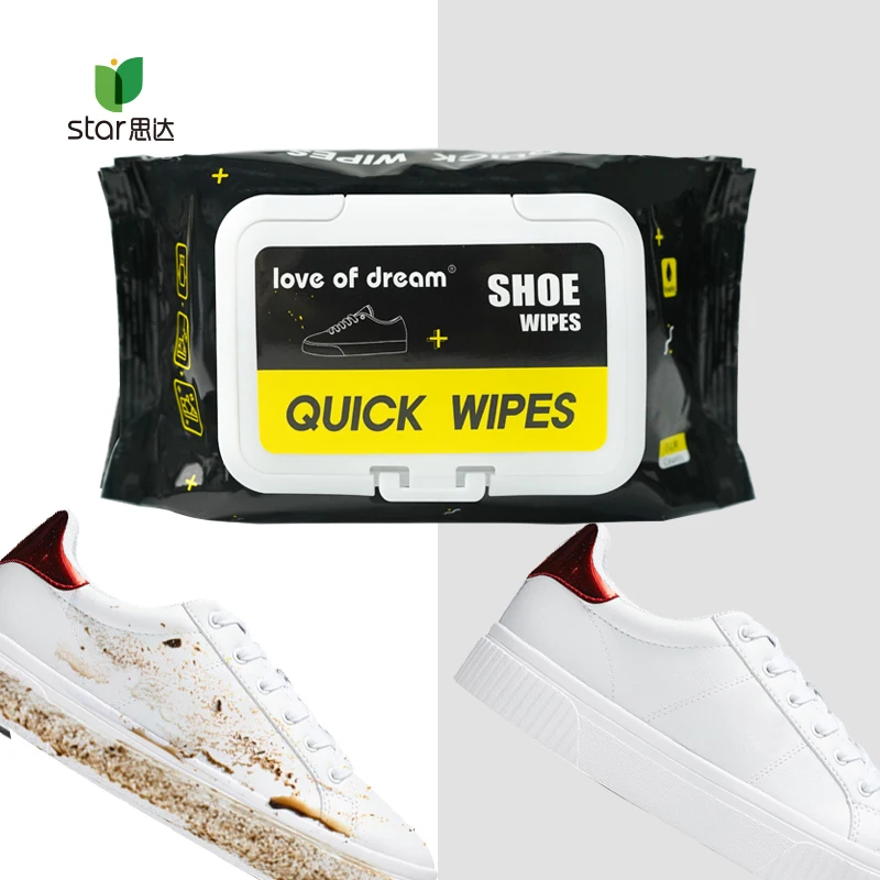 OEM factory good quality stain shoe wipes sneaker cleaner show cleaning quick wipes
