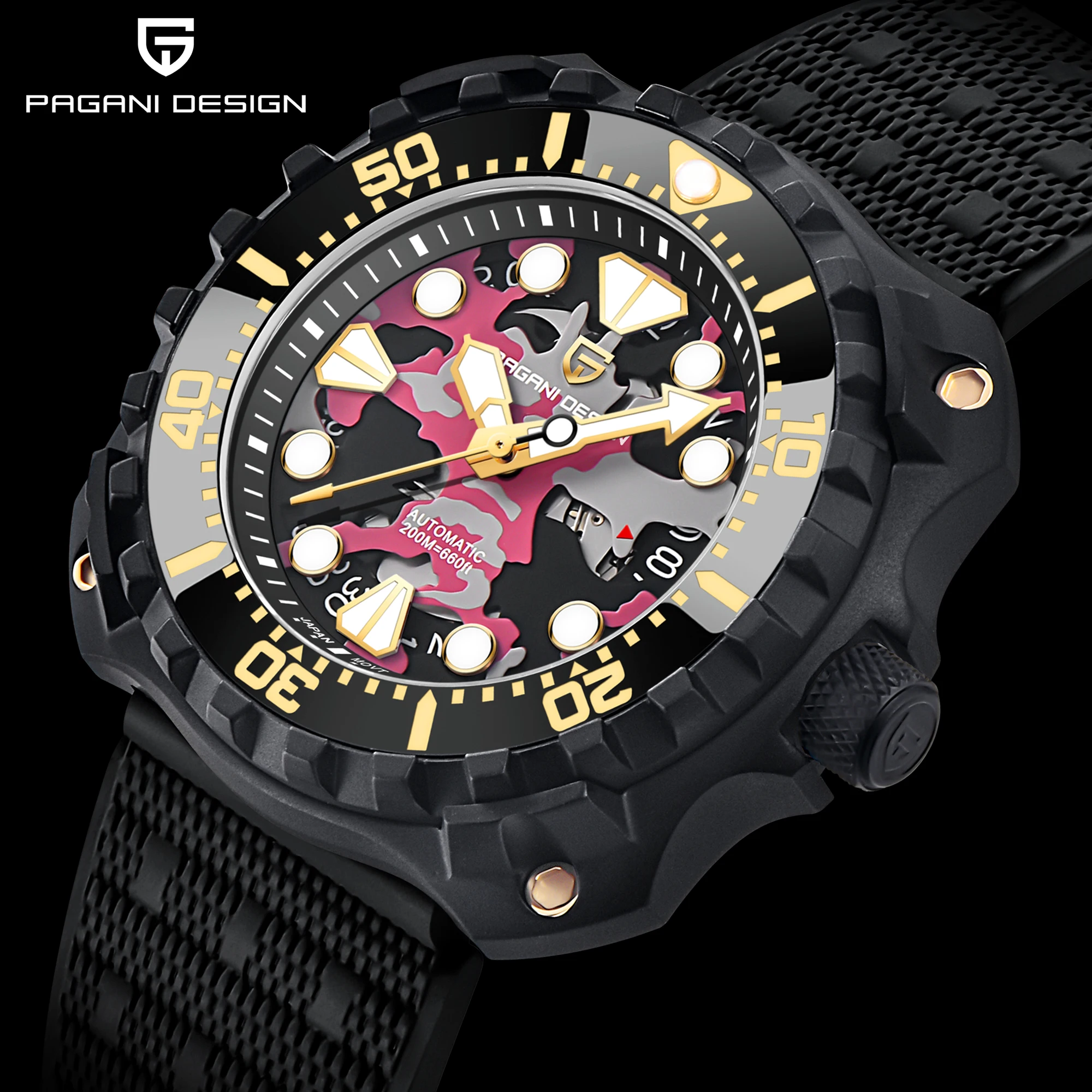 PAGANI DESIGN 2022 New 009 Commander Men Automatic Watches Japan NH35A Movement Top Luxury Brand Men Mechanical Watch Waterproof
