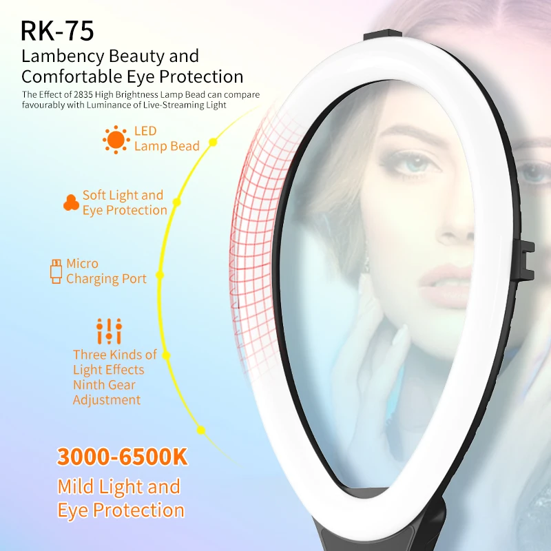 Hot Sale 14 Inch Selfie Ring Light with Tripod Stand for TikTok Video Live Stream Makeup Photography All in One Ring Light