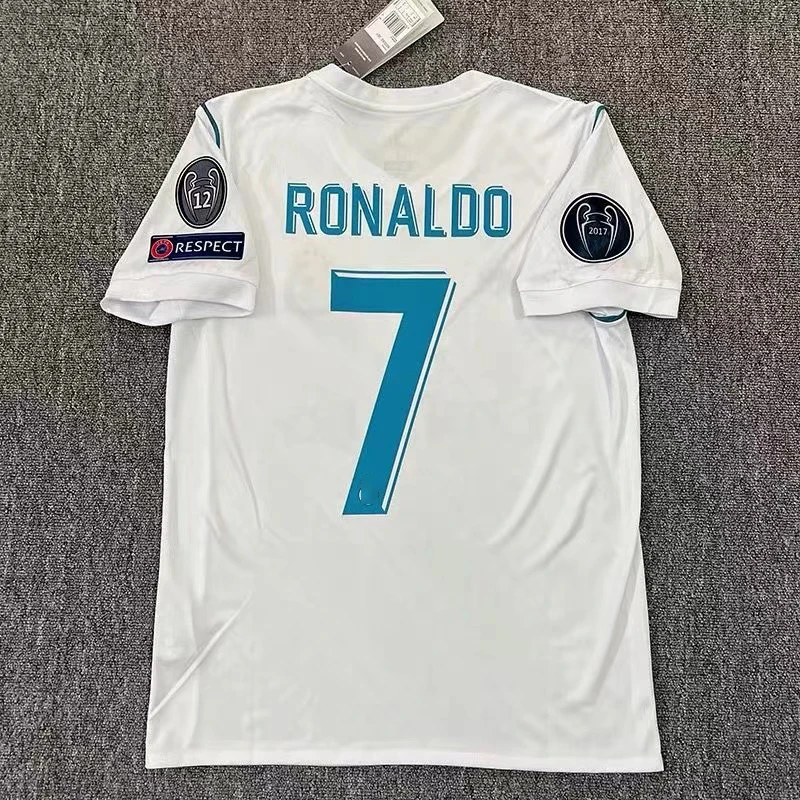 17-18 винтажная футбольная майка финала Лиги чемпионов Ronaldo Modric Benzema