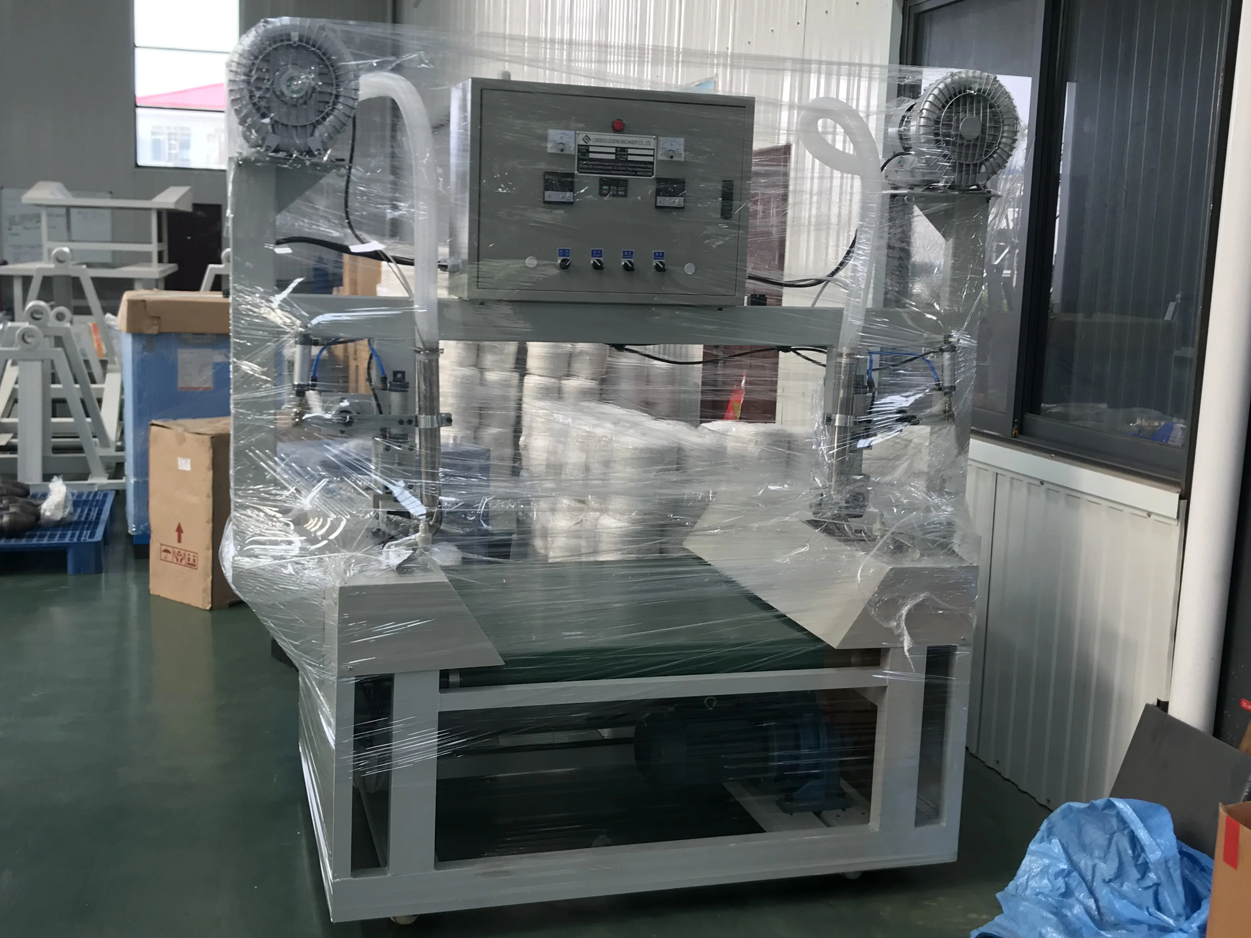 AWNING PAULIN HEMMING MACHINE TARPAULIN MAKING MACHINE PE PVC TWO EDGES FOLDING AND ROPE INSERTING MACHINE