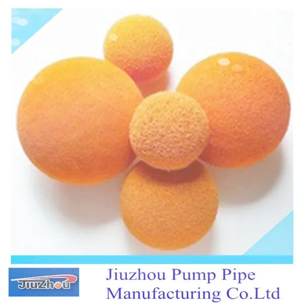 China Factory Price 125mm Cleaning Concrete Pumps Soft Rubber Sponge Balls For Pipe Cleaning
