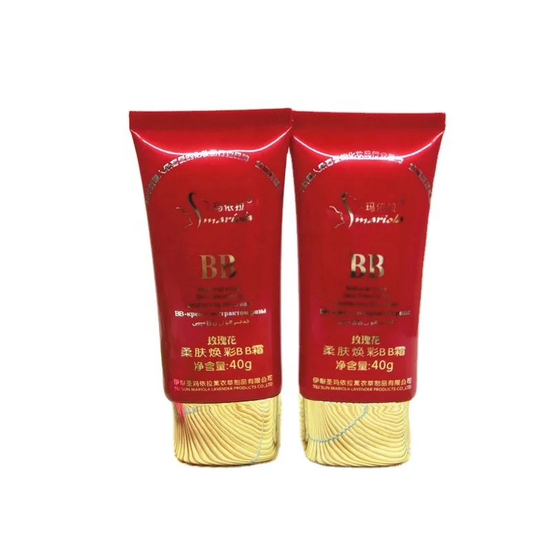 Red tube black customized pe test tube stopper black colored clear pe tube for scrub gel flat shape