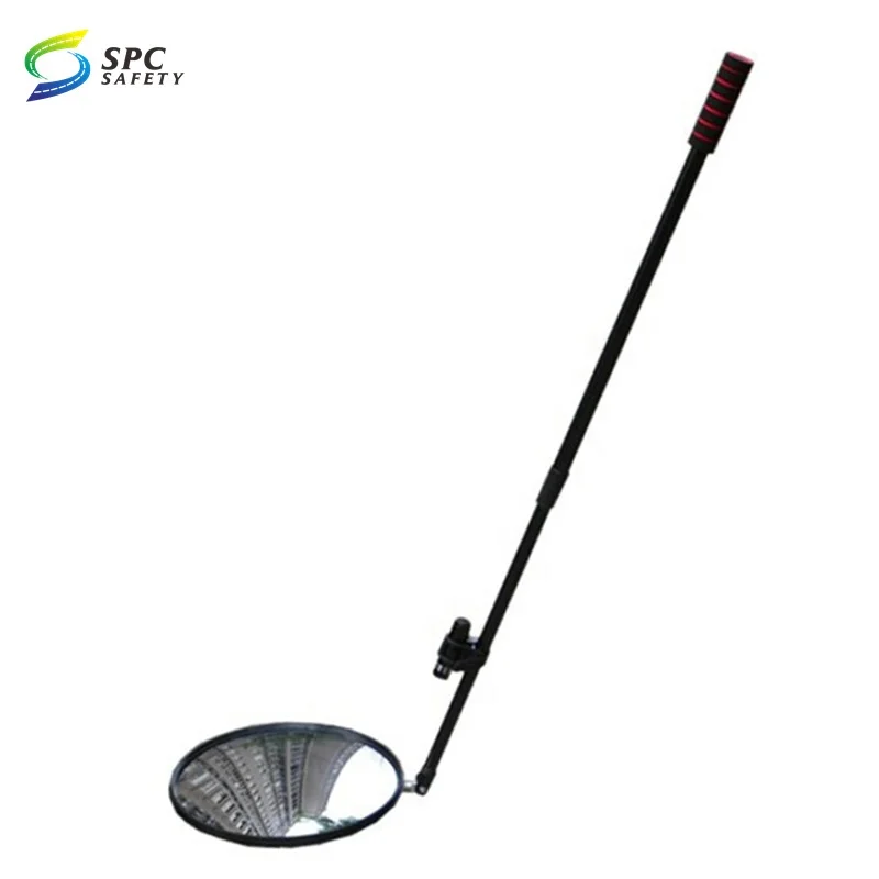 Telescoping handle Undercarriage Under car Inspection Mirror detector vehicle security search Mirrors with wheels and Led light