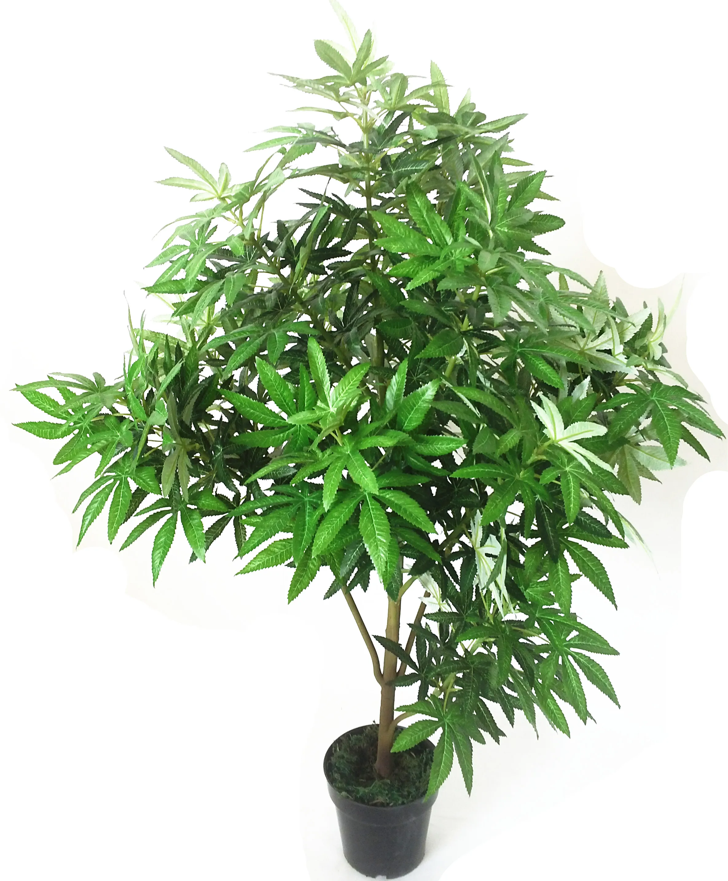 Wholesale Artificial cannabis plant plastic cannabis plant