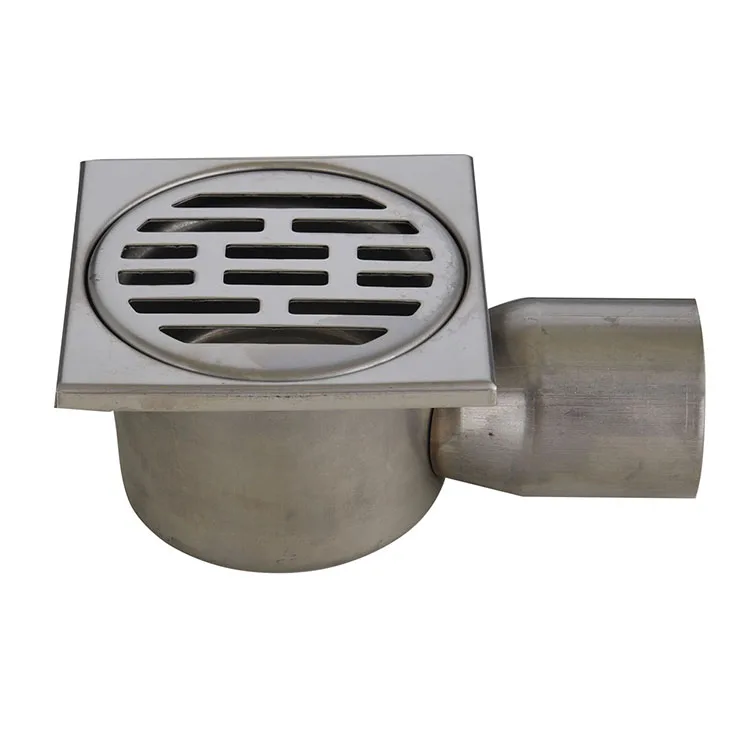 Боковая 2023 с защитой от запаха большая сетчатая квадратная прямоугольная крышка из нержавеющей стали для душа напольный Слив ванной комнаты
