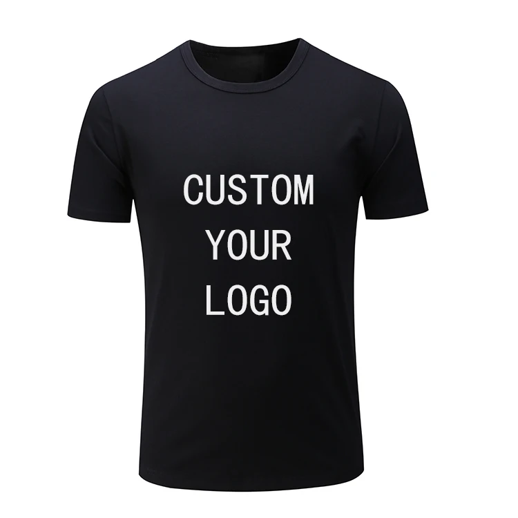 Factory wholesale custom print logo t shirt custom designs cotton polyester blank men t-shirt for sale