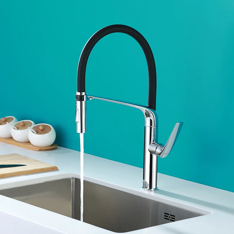 new design 3 ways flexible brass pull down kitchen sink faucet kitchen mixer
