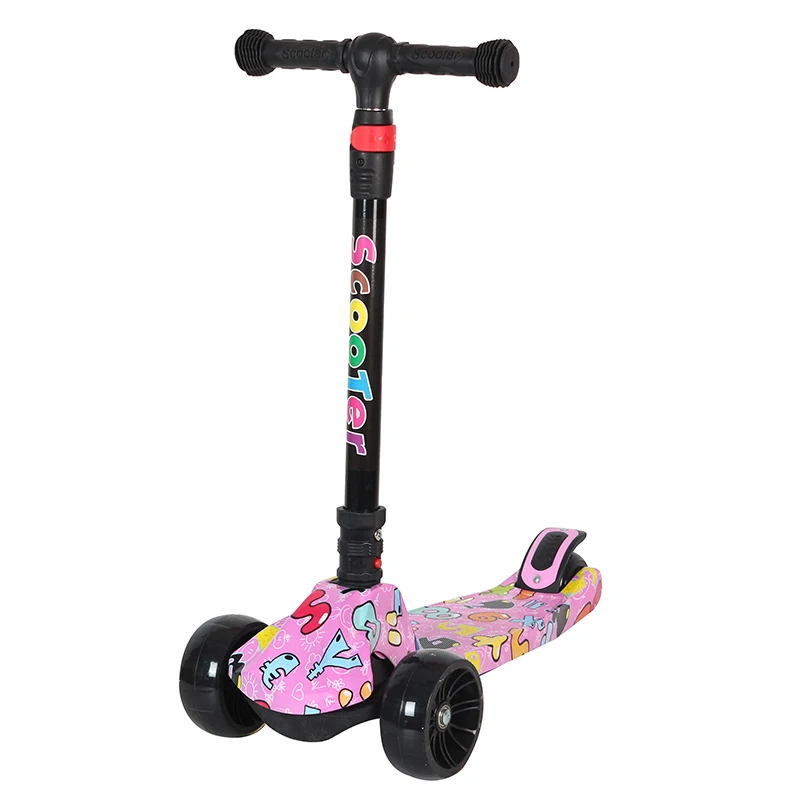 Hot sale 3 wheel folding scooter with light for kids