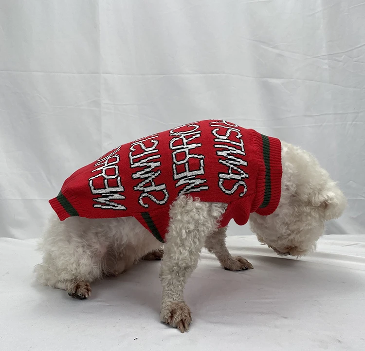 Hellomoon dog christmas sweater wholesale designer dog clothes luxury brand fashion