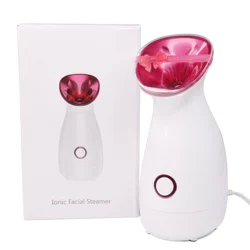 New Hot Face Steamer with 5X Magnifying Lamp Ring Light for Hair Salon Sauna Vapor Professional Vaporizer Facial Steamer