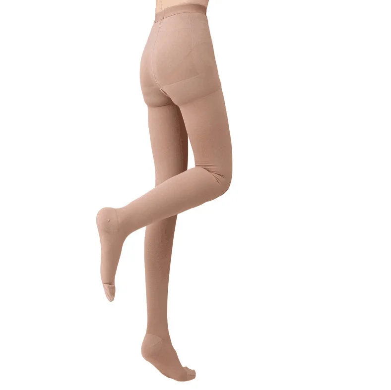 Medical grade II compression tights varicose stockings and pantyhose black tube tights