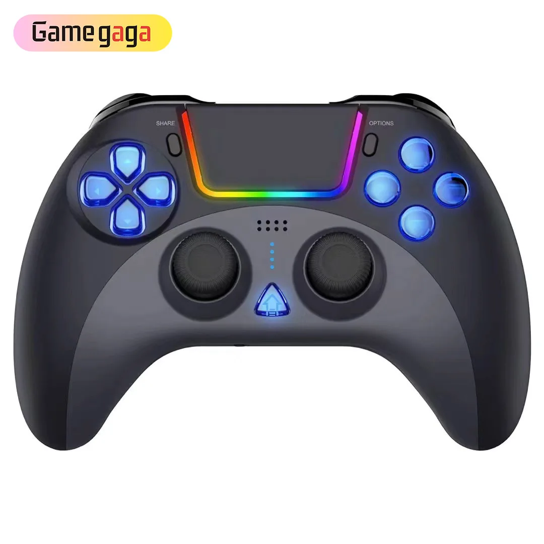 4023 Wireless Gamepad LED Lighting Gaming Joystick Gamepad Double Motor Vibration Wireless Controller For PS4/PS3/PC