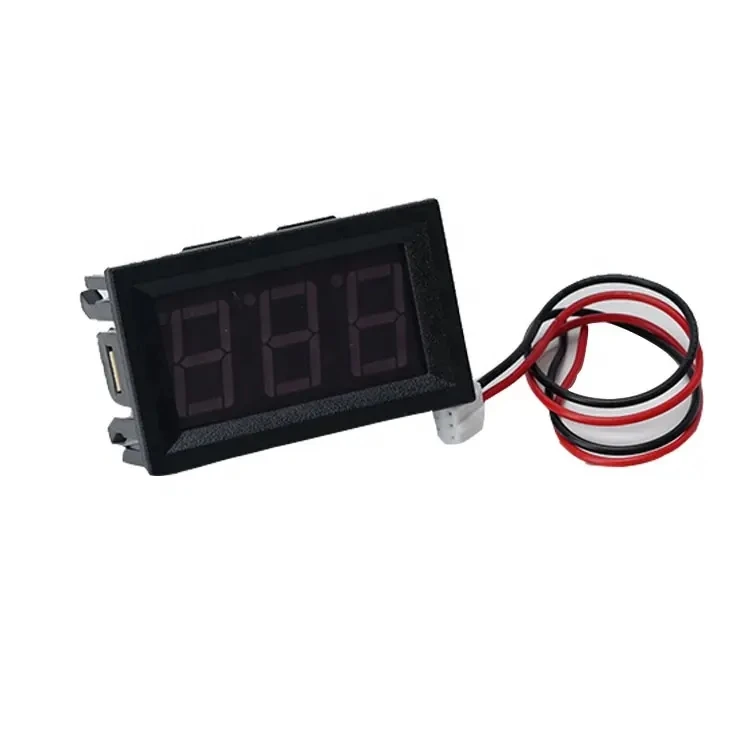 Вольтметр DC4.5-30V 0 56 дюймов светодиодный дисплей три цифровых дисплея вольтметр красный 3 провода постоянного тока