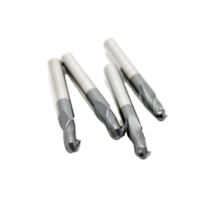 ZHY High quality and performance 55 degree 2-edge metric spherical carbide ballnose cutter